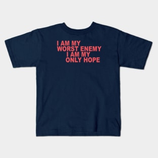 I am my worst enemy Kids T-Shirt